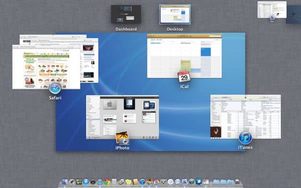 Mac OS X Lion desktop spaces 3 Mac OS X Lion tip: Getting the hang of desktop spaces in Mission Control