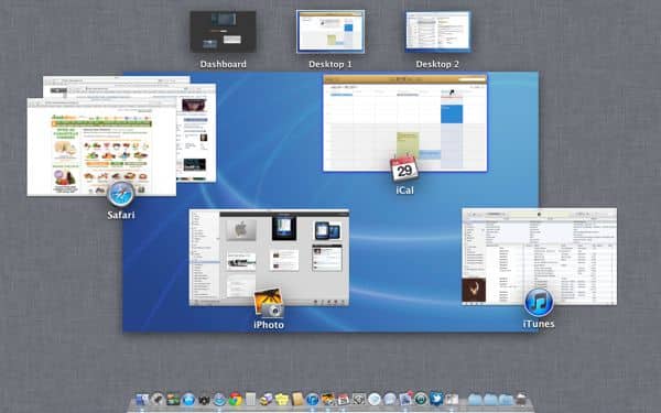 Mac OS X Lion desktop spaces 4 Mac OS X Lion tip: Getting the hang of desktop spaces in Mission Control