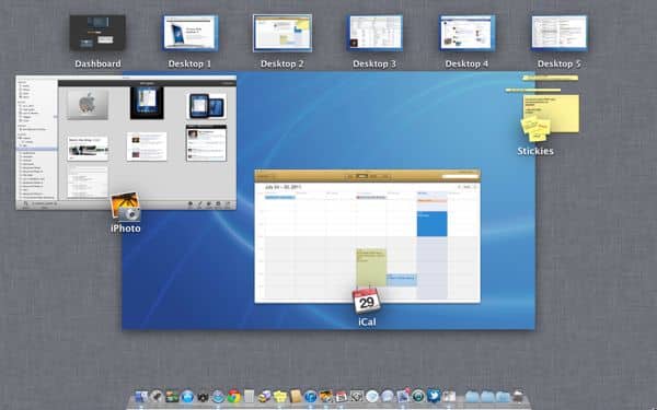 Mac OS X Lion desktop spaces 6 Mac OS X Lion tip: Getting the hang of desktop spaces in Mission Control