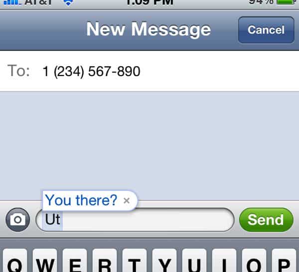 iOS keyboard shortcut in text message How to create custom keyboard shortcuts on your iPhone or iPad (iOS 5 tip)