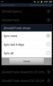 Select new Gmail labels to sync 187x300 Android tip: How to sync all your Gmail folders, not just the inbox
