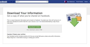How to download your Facebook info 300x158 10 gotta know Facebook tips and tricks