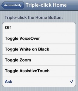 iPhone triple click Home settings 258x300 iPhone tip: 4 more things the Home button can do
