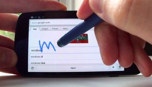 Google handwriting using a stylus 300x172 Google tip: Got a smartphone or tablet? Try handwriting for your next search