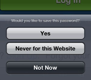 Saving web passwords on the iPhone 300x263 Android/iPhone tip: How to wipe all your saved web passwords