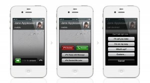 Decline a call with a text message in iOS 6