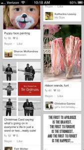 Pinterest app for iPhone 5 169x300 7 fabulous free apps for showing off your iPhone 5