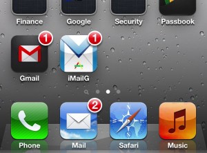 Gmail and iMailG for iPhone 300x222 iPhone tip: Can you get separate badges for different email accounts?