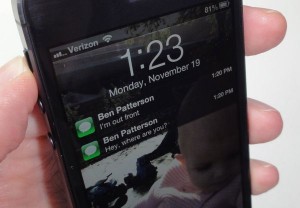 Notifications on iPhone lock screen 300x208 iPhone tip: Whats the difference between an alert, a banner, and a badge?