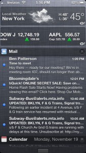 iOS Notification Center 169x300 iPhone tip: Whats the difference between an alert, a banner, and a badge?