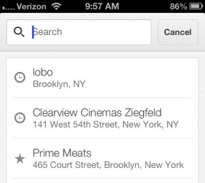 Google Maps for iPhone saved searches 300x267 Google Maps app for iPhone: 7 things you need to know