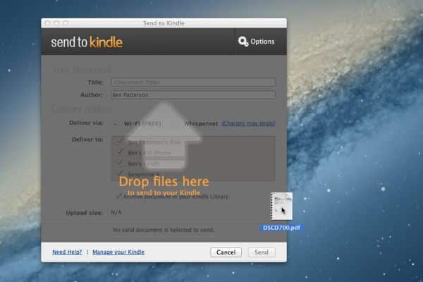 How to send a document from your desktop to a Kindle Mac/Windows tip: Send PDFs and other documents to your Kindle