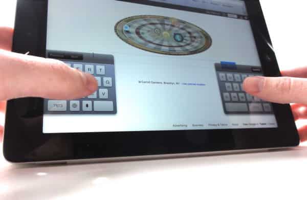 How to split the iPad keyboard iPad tip: How to split the keyboard in two
