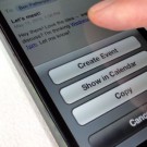 iPhone/iPad tip: Create a calendar event or contact directly from email