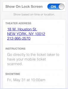 iPhone Passbook card details 229x300 iPhone tip: Going to the movies with Passbook
