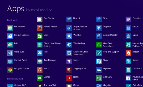 Windows 8.1 view all apps screen Windows 8.1 tip: A quicker way to view all your apps