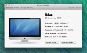 Mac OS X system info screen 300x183 Mac OS X: All the basics, plus 40 must know tips & how tos