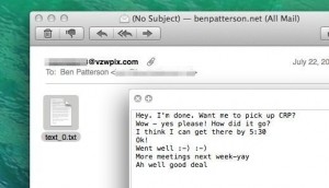 forward text messages - Forwarded iMessage as plain-text email attachment