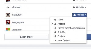 instagram privacy settings - Check your Facebook privacy settings for the Instagram app