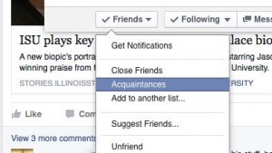 How to block someone on facebook without them knowing - Add Facebook friend to Acquaintances list