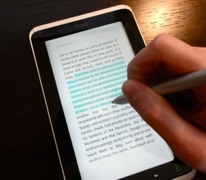 Hands-on with the HTC Flyer's (nifty) stylus