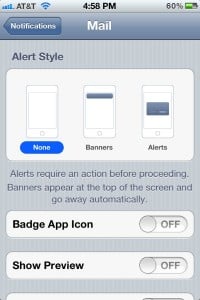 How to turn off the iPhone's unread mail badge (iOS 5 tip)