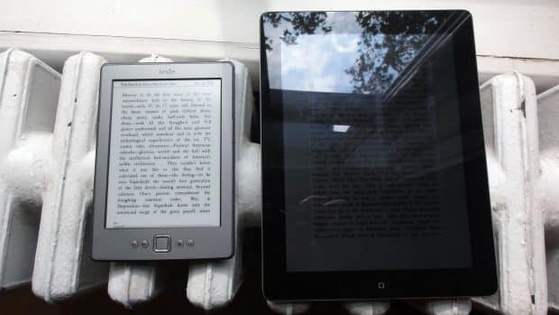 Kindle versus iPad screen