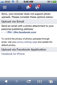 Facebook photo upload email Facebook photo upload email 200x300 How to get your personalized email address for uploading photos to Facebook