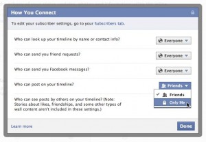Restrict who can post to your Facebook Timeline 300x208 How to control who can post stories to your Facebook Timeline—and who cant (updated)