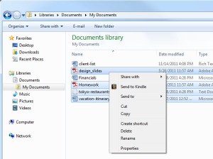 Send to Kindle from Explorer Send to Kindle from Explorer 300x224 How to send documents to your Kindle directly from Windows Explorer