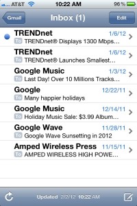 iPhone tip: How to see more or less of the messages in your email inbox