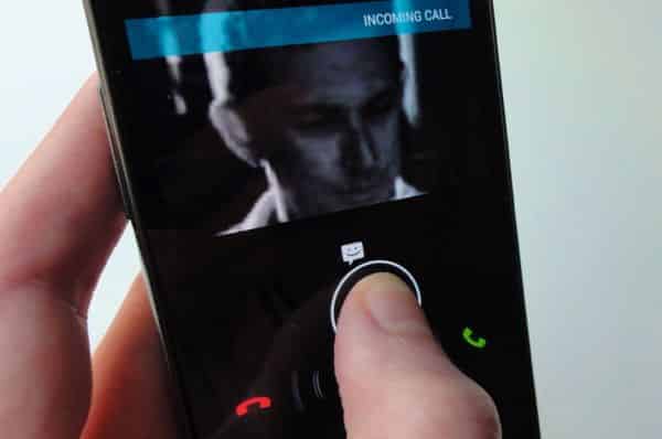 Decline a call with a text message