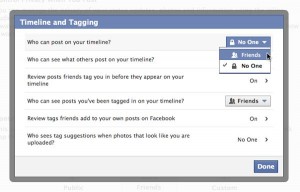 facebook timeline - Facebook timeline privacy settings