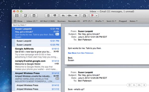 outlook for mac inbox arrange