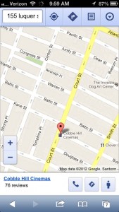 Google Maps for iPhone with Street View button