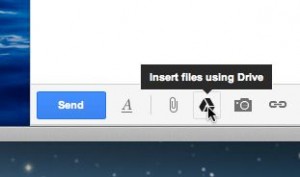 Insert files with Google Drive button