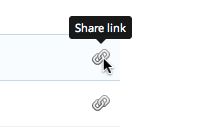 Dropbox share link option