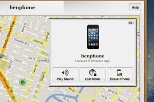 Find my iPhone map page