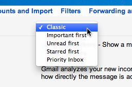 Gmail classic inbox
