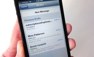 iPhone/iPad tip: A quicker way to get to your email drafts iPhone email drafts 300x184 iPhone/iPad tip: A quicker way to get to your email drafts