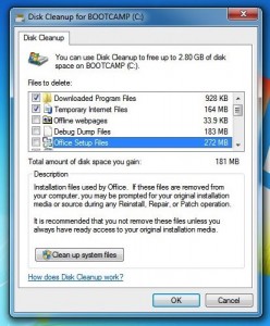 Windows Disk Cleanup utility