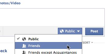 Facebook audience selector