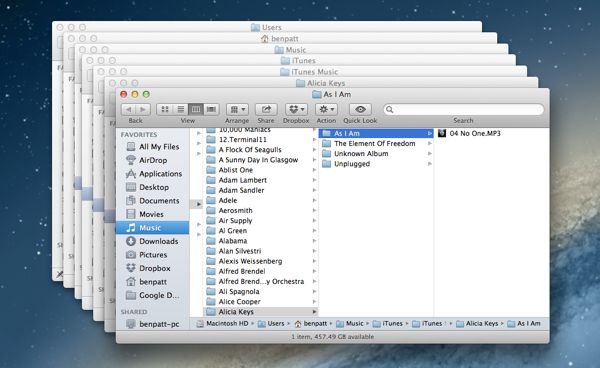 make a folder for mp3 files mac