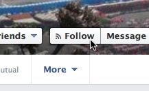 Facebook Follow button