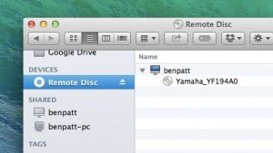 Using Remote Disc on a Mac