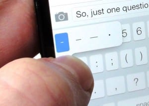 iOS 7 em dash keyboard shortcut