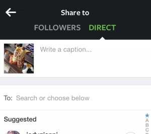 Share photos with specific Instagram followers