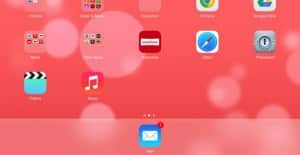 iPad with only one app in app tray