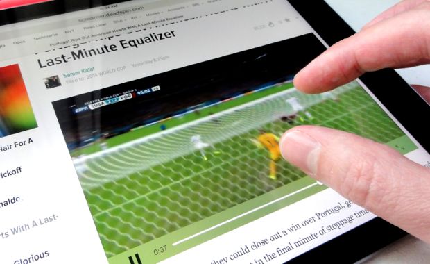 iPad tip: Expand and shrink web videos by pinching (rather than tapping)