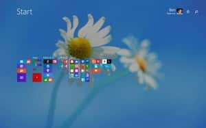 Windows 8 Start screen zoomed out